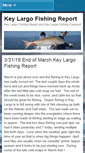 Mobile Screenshot of keylargofishingreport.com